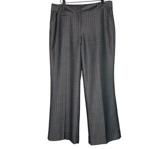 Ann Taylor LOFT High Waisted Pleated Wide Leg Puddle Hem Trouser Size 10P